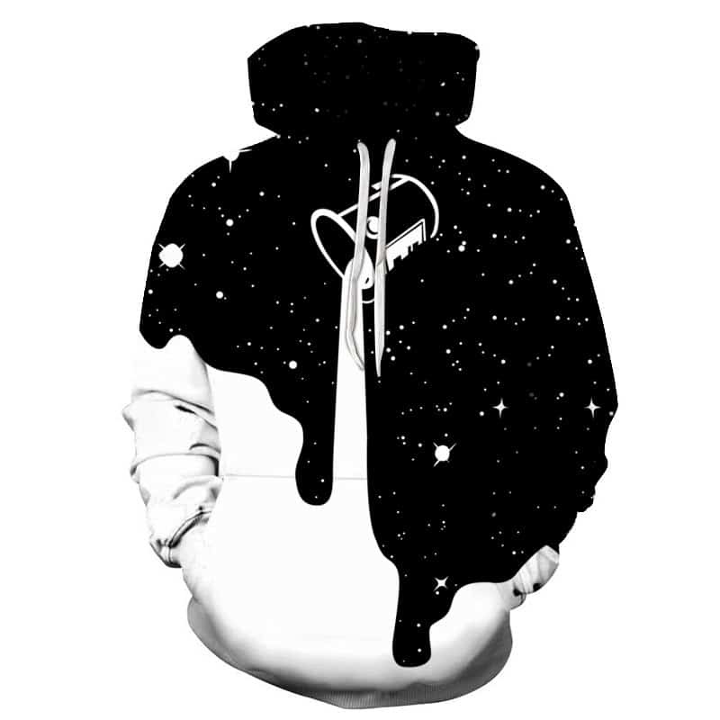 Space paint bucket hoodie on sale